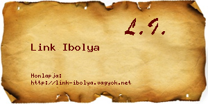 Link Ibolya névjegykártya